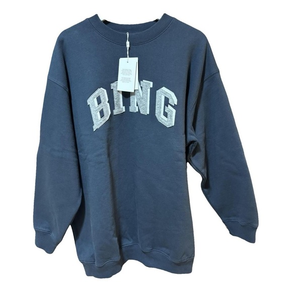 Anine Bing Tops - Anine Bing Navy Blue Crewneck- size small